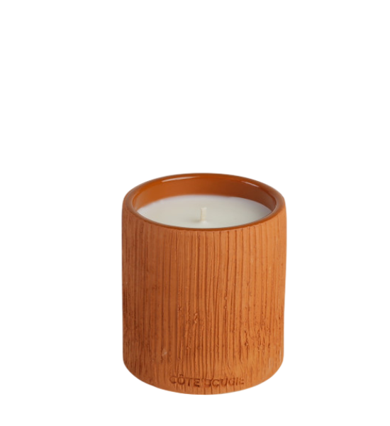 Terracota Striped Candle (190g)
