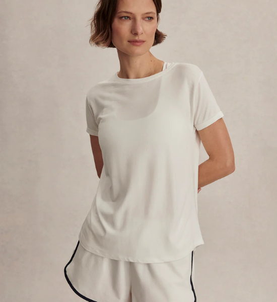 Μακρύ Κοντομάνικο T-shirt Saskia Seamless