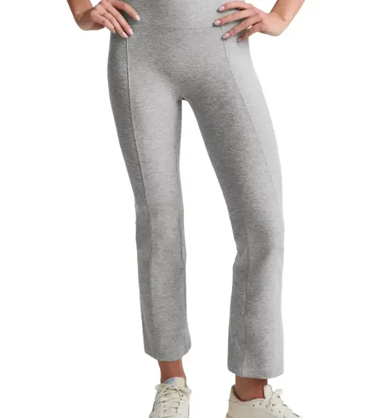 Spacedye Pintuck Kick Flare High-Waisted Pant