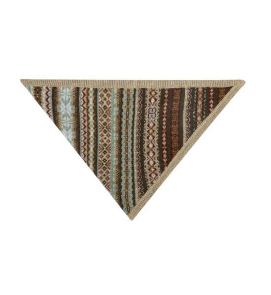 Fair Isle Cashmere Triangle Scarf
